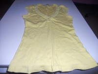 débardeur femme jaune